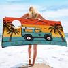 1pc Camper Van Print Towel Sports Quick-Drying Super Absorbent Camping Towel Lightweight Gym Swimming Yoga Beach Towel