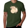 Golden and Brown Yarn Balls With Flower Wreath Tshirt cute clothes new edition mens graphic tshirts pack