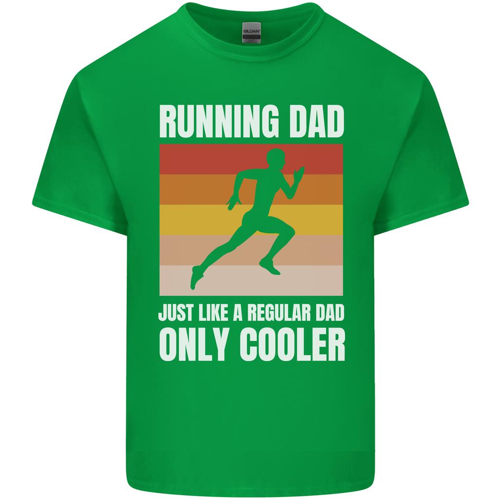 Running Dad Cross Country Marathon Runner Unisexs Light Cotton Tshirt