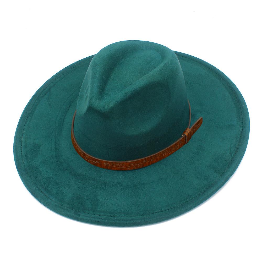 Cappello a cilindro fedora oversize stile europeo e americano uomo e donna semplice ed elegante parasole da esterno cappello jazz cappello da spiaggia per vacanze al mare