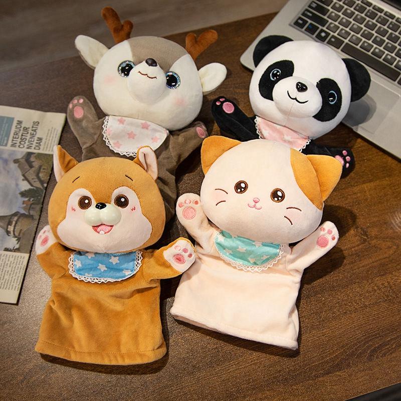Eltern-Kind-Spiel Handpuppen Niedliche Tier Spielzeuge Mundöffnungsspiel Pädagogische Handschuhpuppen als Festival- und Geburtstagsgeschenke