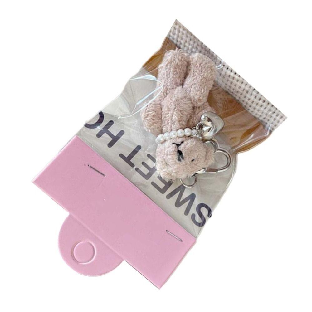 New Cute Rabbit Keychain Creative Gifts School Bag Keychain Cartoon Hanging Decoration Car Key Ring