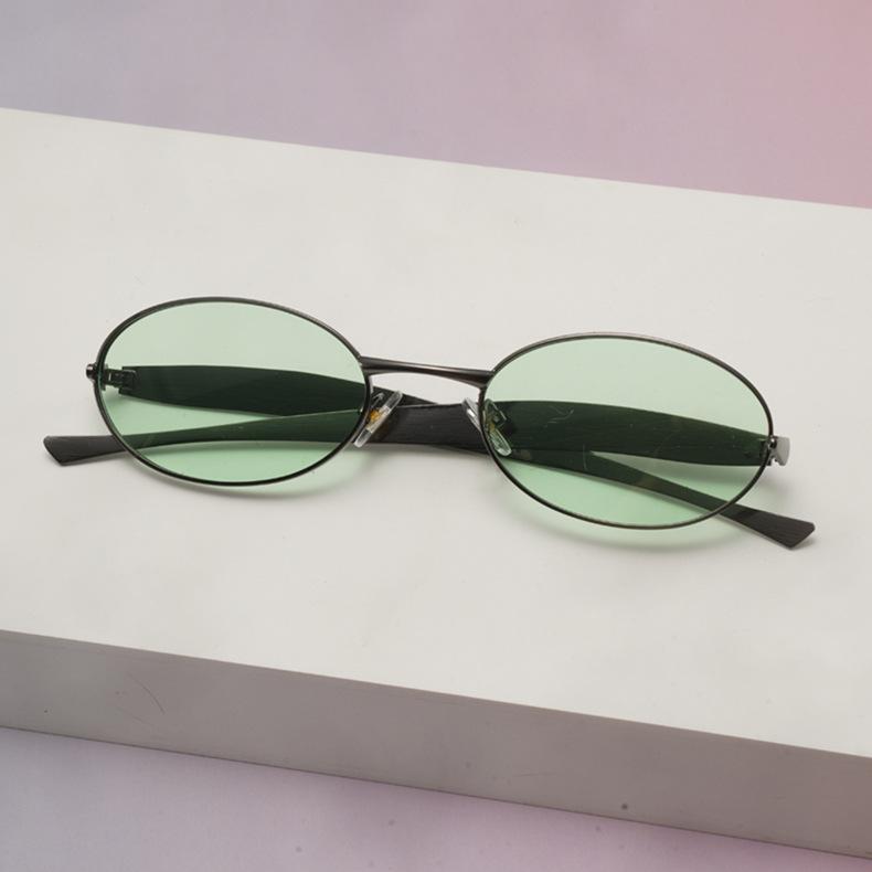 Vintage Small Frame Oval Sunglasses Women Men Luxury Brand Designer Eyewear Popular Travel Sun Glasses Uv400