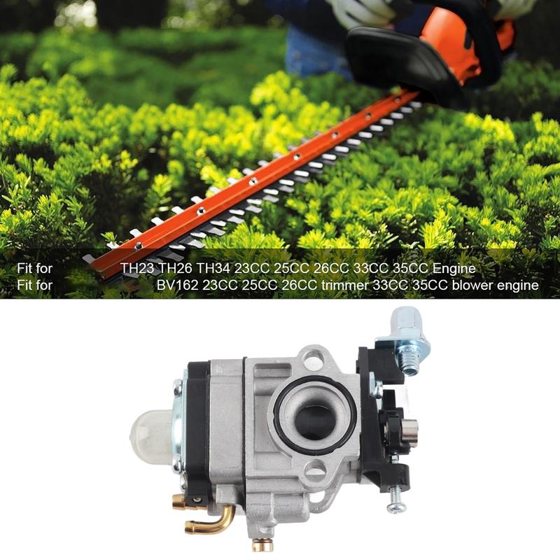Cutter Carburetor Hedge Trimmer Carburetor Replacement Parts Fit for TH23 TH26 TH34 2C 25CC 26CC 3C 35CC