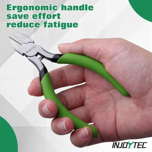 INJOYTEC 5-tommers Mini Avbitertang, Fjærbelastet, Små Avbitertenger, Presisjons Diagonal Avbitertang, Avbitertang, Kraftige Avbitertenger, Mikro Avbitertenger, Wire Cu