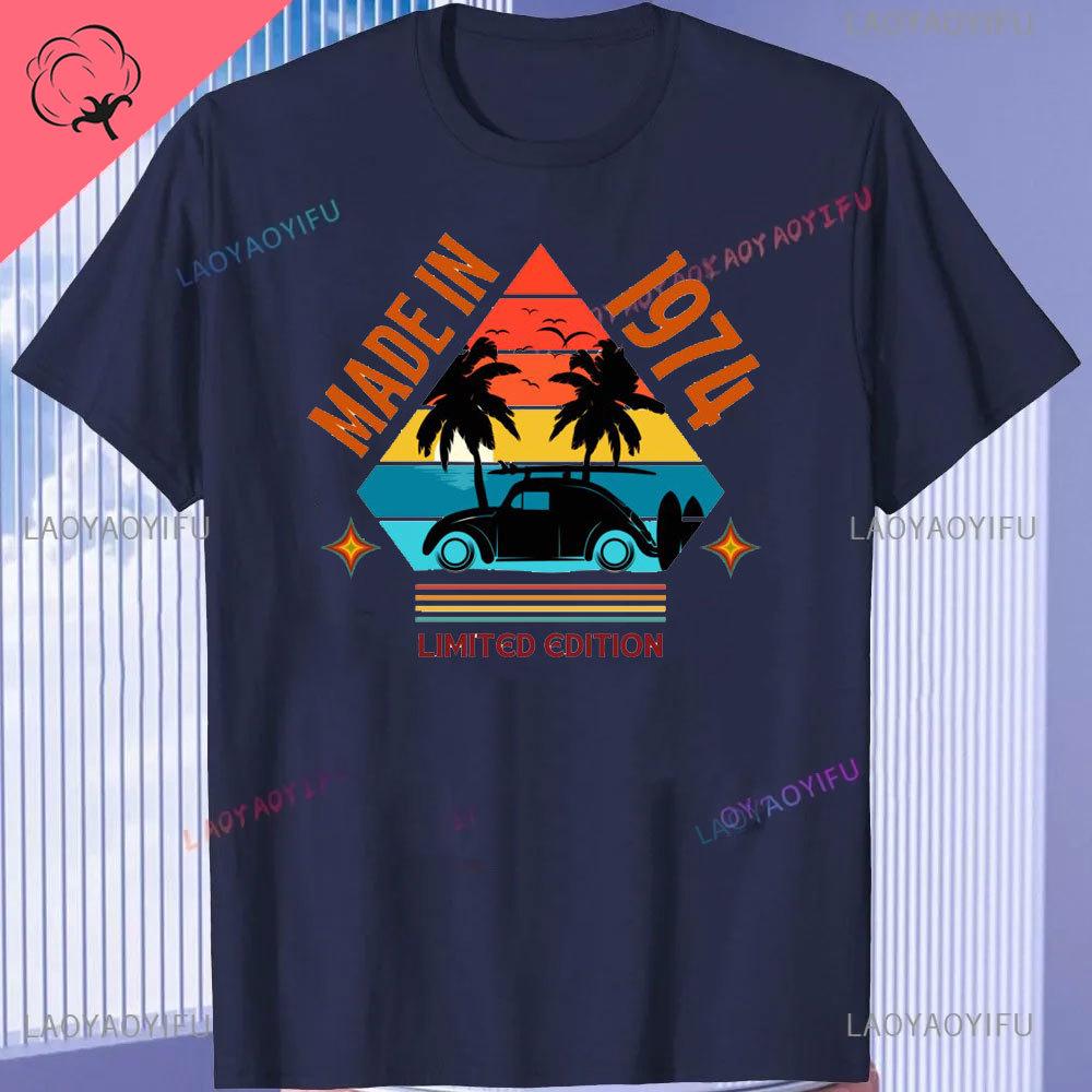 Born in Vintage 1974 Limited Edition Cassette T Shirt  51th Birthday Gifts  Years Old Vintage 1974 High Quality TShirt Tops