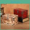 Vintage Organizer Wooden Box With Latch For Desktop Storage Gift Decoration