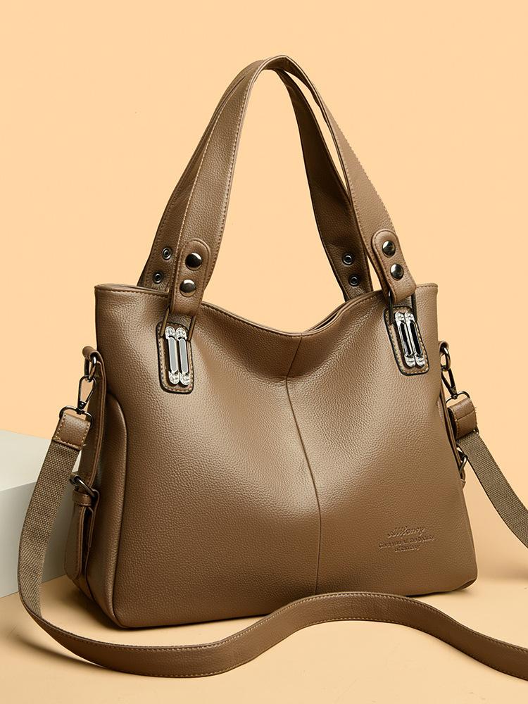 Women'S Bag Women'S Handbag Large Capacity Shoulder Messenger Bag European Fashion Oilskin Tote Bag