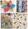 100% Cotton Flower Dot Printed Fabric, Patchwork Sewing Craft Material for DIY Tilda