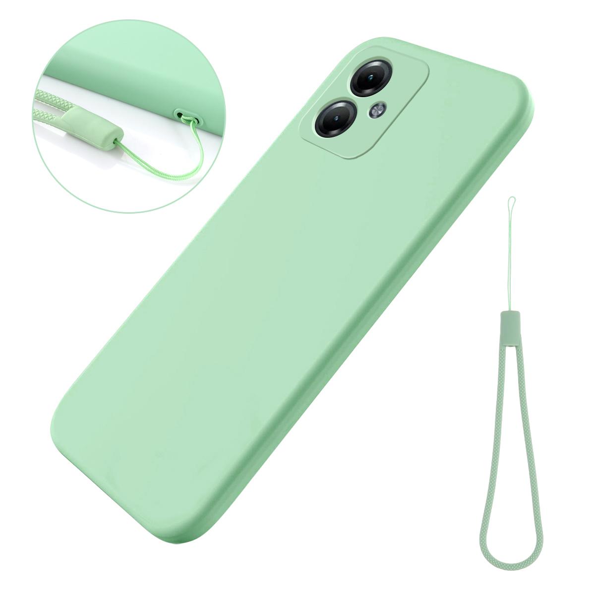 

Для Motorola Moto G54 Power 5G Чохол для телефону Гладкий рідкий силікон+М яка підкладка Захисна оболонка Green