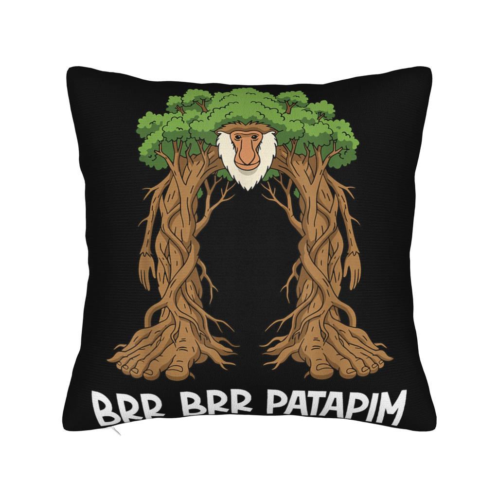 Italian Brainrot Characters Funny Meme Popular Pillowcase Printed Cushion Cover Decorations  Pillow Case Cover Sofa