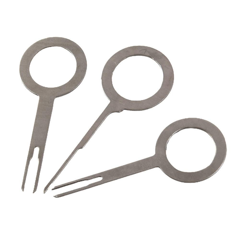 Auto 3 Pcs Electrical Terminal Wiring Crimp Connector Pin Removel Key Tool Kits