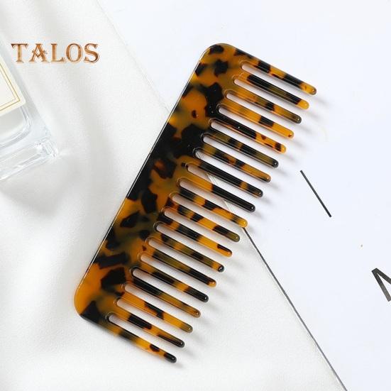 Cellulose Acetate Hair Comb Wide Teeth Anti-static Scalp Massage Pocket Comb Marbling Men Women Wet Dry Short Long Curly Hair Detangling Comb