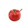 Tomato Ceramic Seasoning Container Seasoning Box Salt Jar Kitchen Storage Container Cartoon Tomato Bottle Kitchen Accessories