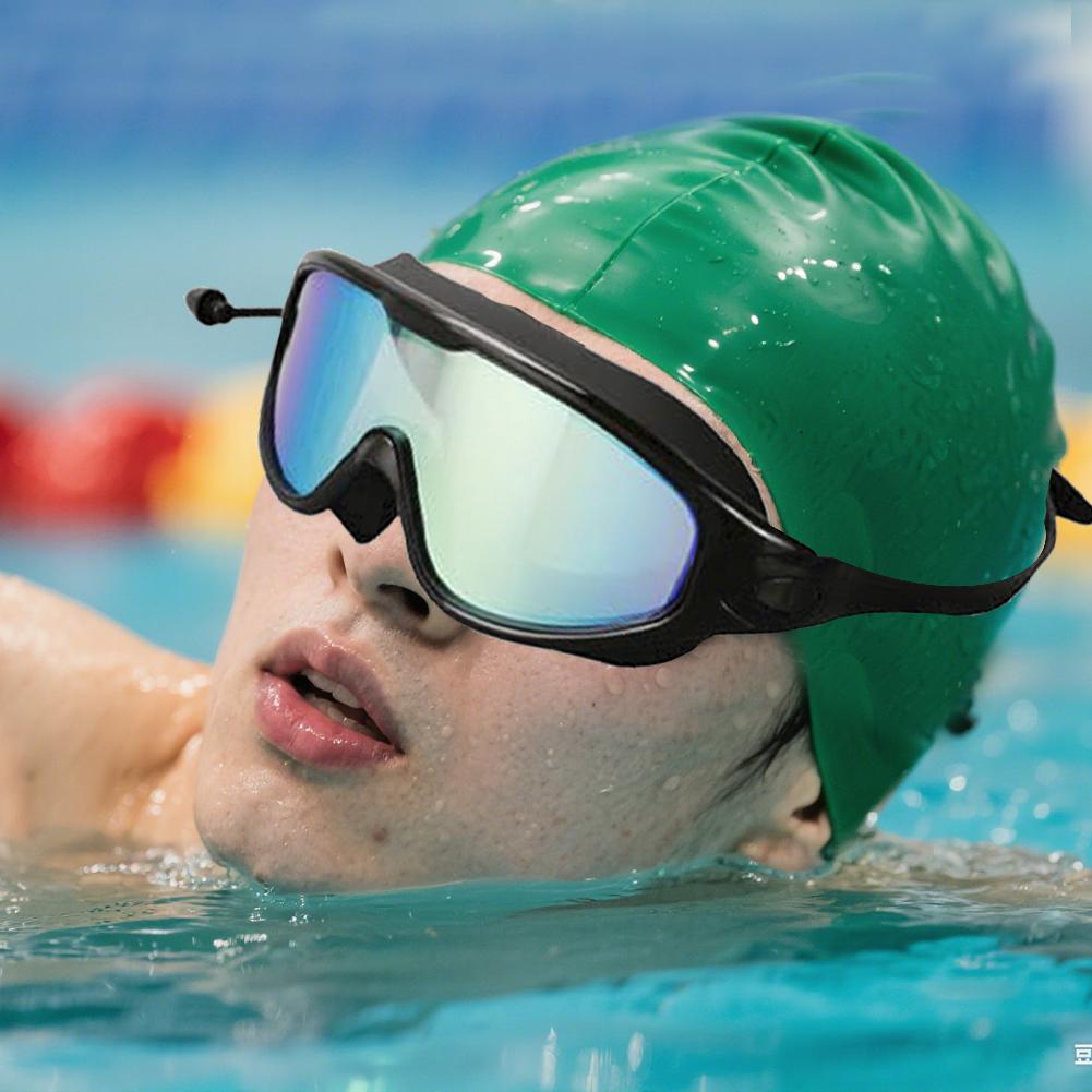 1/2Pcs Large Frame Swimming Goggles Adult High-Definition Anti Fog Electroplated Swimming Goggles For Women Men Silicone Goggle