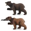 Children'S Toy Solid Simulation Wild Animal Model Black Bear Eats Fish Brown Bear Plastic Animal Model Ornament Toy