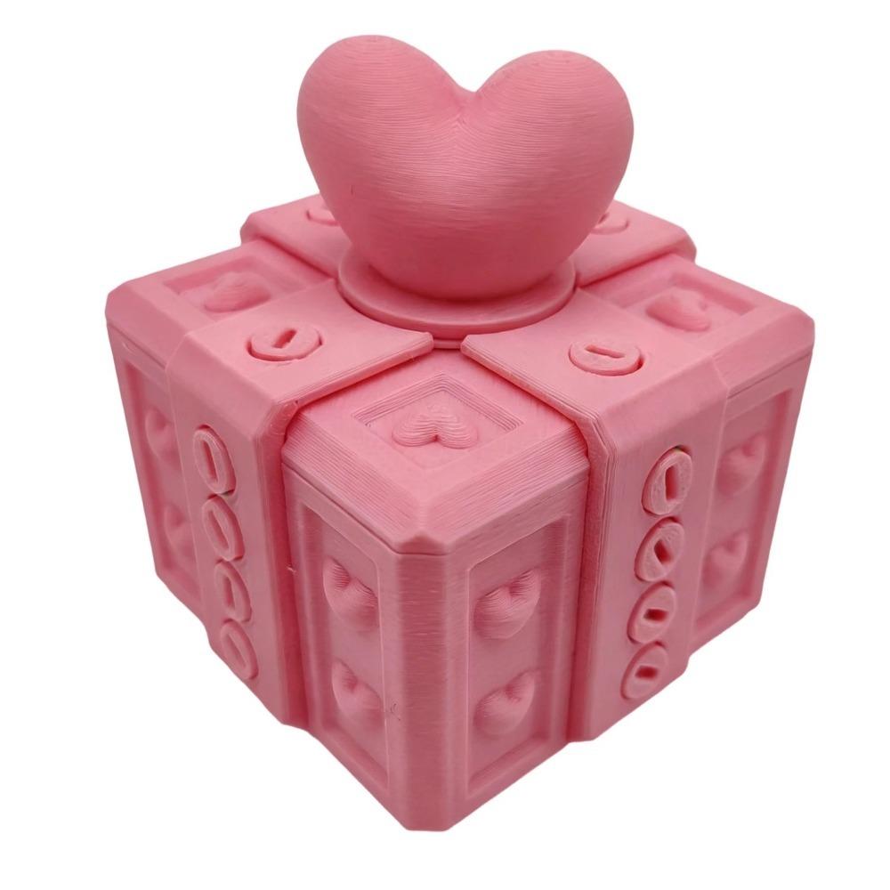 

Funny Prank Storage Box Creative Gag Joke Toy Romantic Annoying Gift Box Holiday Gift 6 x 6 cm рожевий