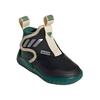 Adidas Rapidazen Casual Versatile Shock Absorbing Wear Resistant Warm Mid Top Walking Shoes Baby Shoes Black Green IG7815