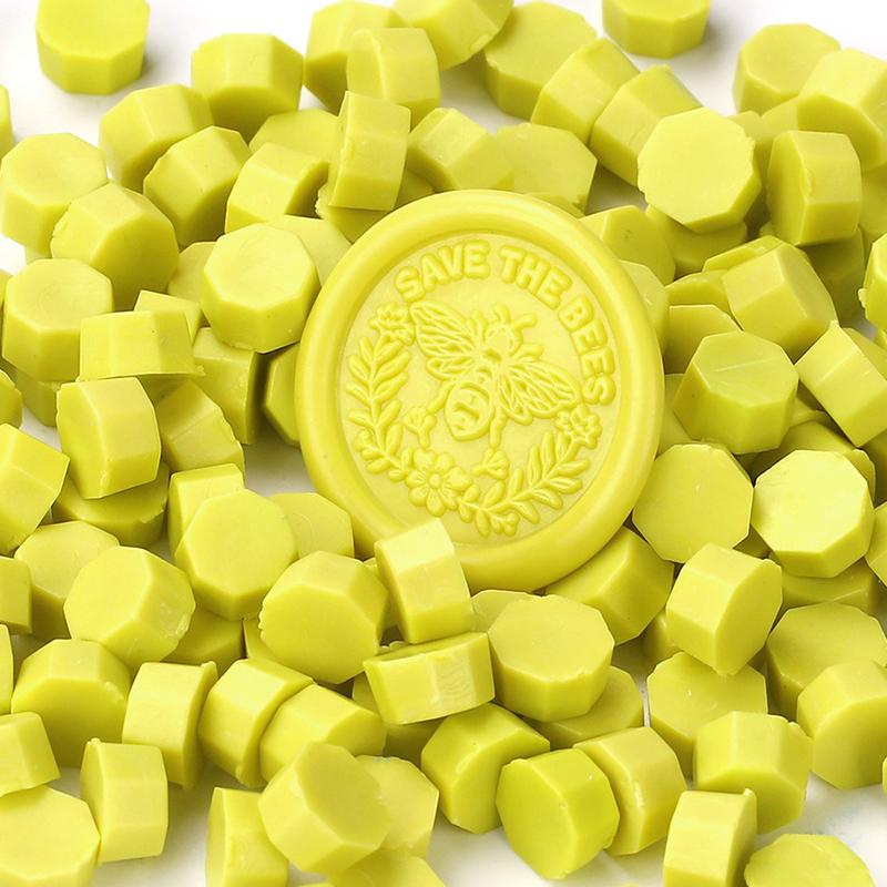 200PCS/bag Octagon Sealing Wax Beads Vintage Sealing Stamp Scrapbook Material Wedding Invitation Of Card Envelope Decoration