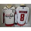 Ice Hockey Jersey Mens Team USA Capitals Embroidered Training Sports Uniform