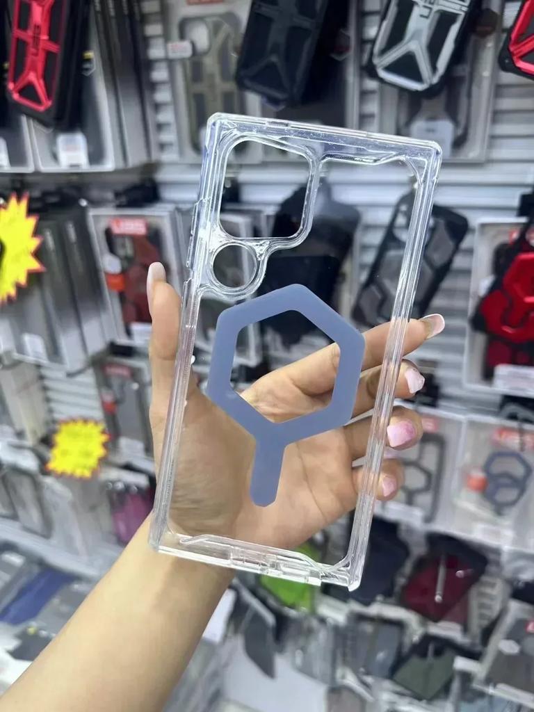 Scratch-Resistant Tough Rugged Case UA for Samsung Galaxy S25 Ultra Plus 5G Magnetic Military-Grade Protection Transparent Cover
