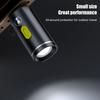 Portable Type-C Mini Flashlight Phone Keychain USB-C Electric Torch Nightlight Table Lamp For Riding Sports Outdoor Camping