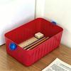 Boîte de rangement avec poignée Organisateur de tiroir Contenant de rangement grande capacité pour bureau Commode Dortoir Cosmétiques Bijoux