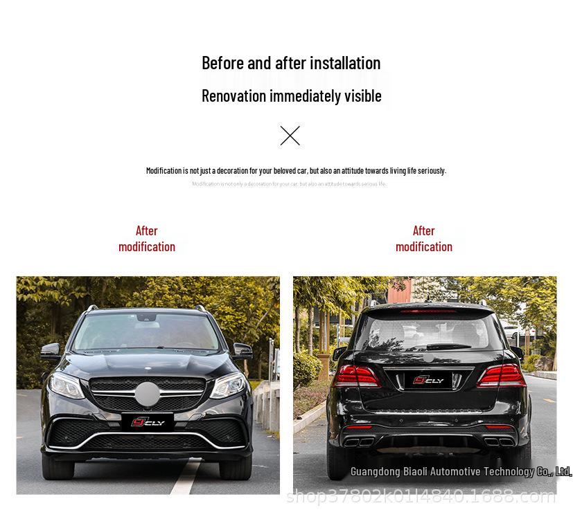 12-15 Mercedes ML to 16-19 GLE63 AMG Bumper Retrofit: Easy, Non-Destructive Installation