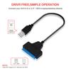 USB Rapid 2.0 zu SATA 22Pin Kabel Konverter Festplattentreiber Adapter für 2,5 Zoll HDD/SSD