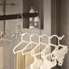 Portable Clothes Drying Rack,Stainless Steel Foldable Travel Clothing Hanger for Hotel,Rotary After Door Hanger with 3/5 Grooves