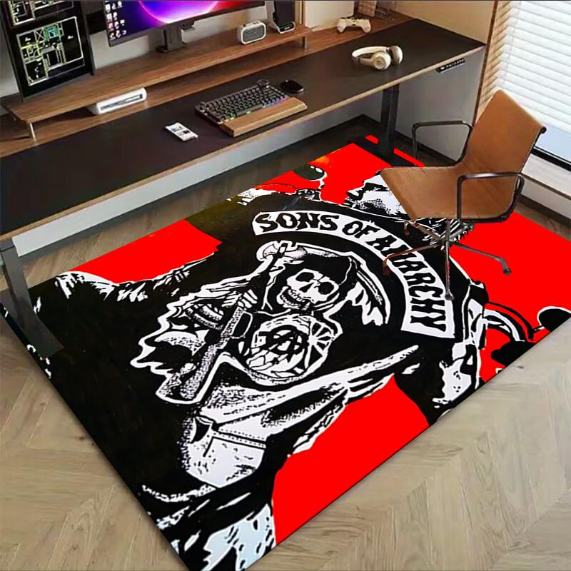 1pc Sons of Anarchy Carpet, Office Rug Outdoor Mat Home Decor Area Carpet Festival