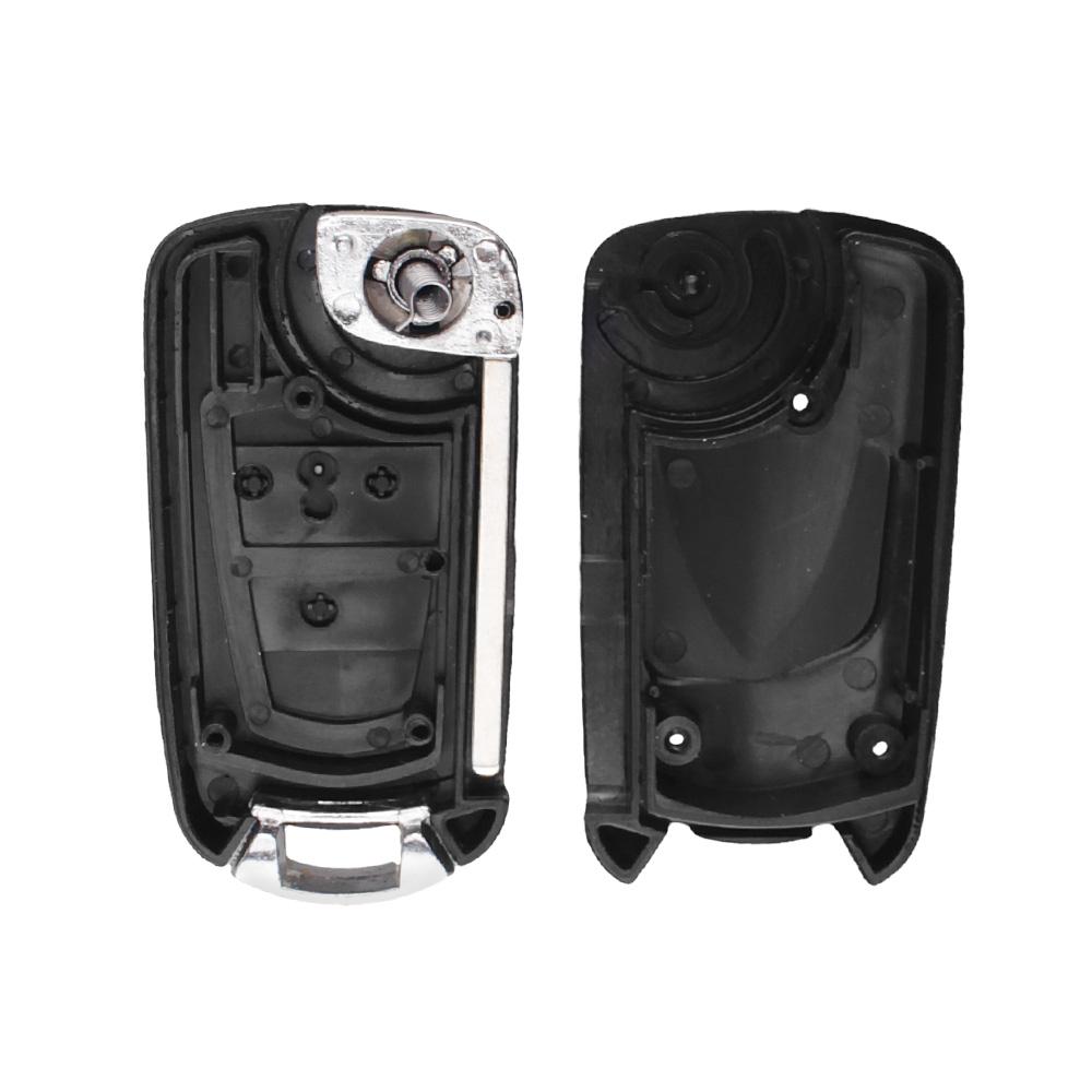 KEYYOU New Flip Folding Remote Key Case 3 Button Black 3 BTN For Vauxhall Opel Astra Vectra Zafira HU100 Blade Free Shipping