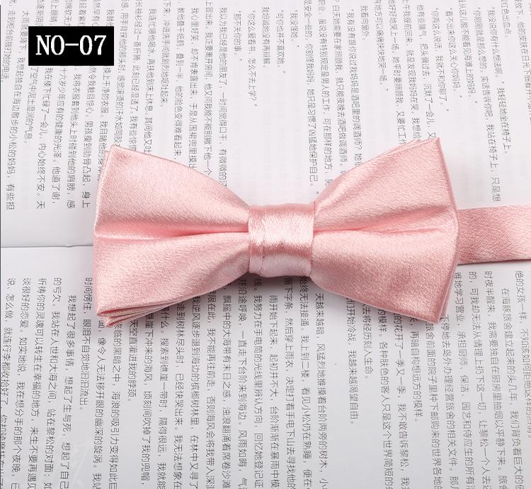 Bow Tie Men'S Business Wedding Suit Banquet Hosting Photography Solid Color Black And Red Glossy Bow Bow Flower