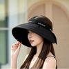 2026 Empty Top Sun Protection Hat Women'S Summer Uv Protection Big Brim Sun Hat Small Outdoor Sun Hat