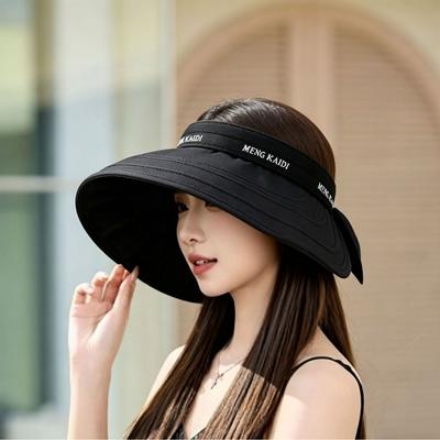 2026 Empty Top Sun Protection Hat Women'S Summer Uv Protection Big Brim Sun Hat Small Outdoor Sun Hat