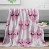 Eyelash Blanket Pink Eyelash Heart-Shaped Eyelash Cover Blanket Soft and Comfortable Suitable for Sofa Bed Birthday Gift Blanket