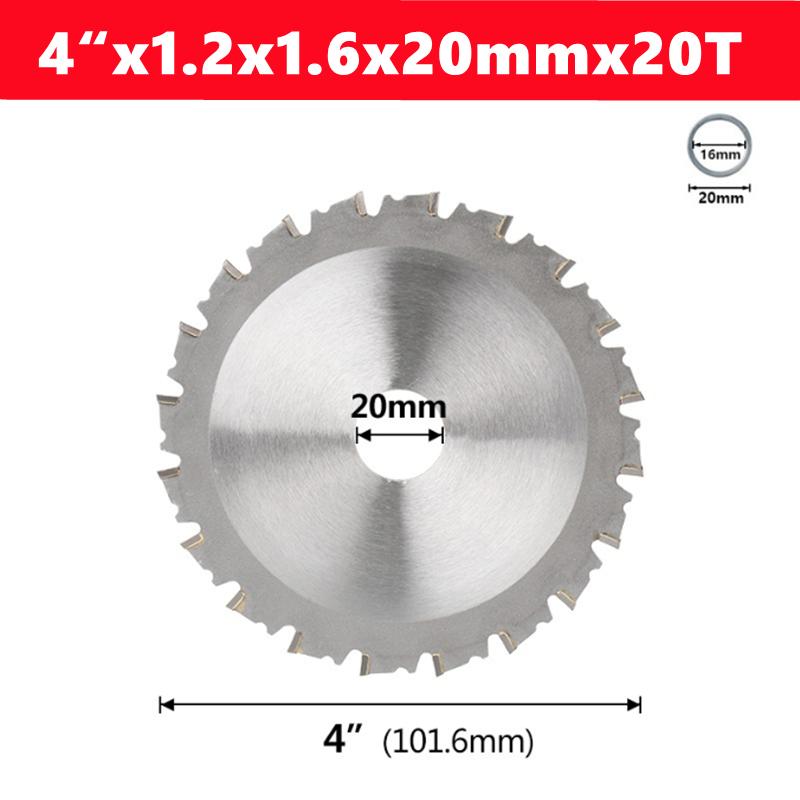 1pcs Metal Cutting Blade 4"/7"/8" 20T 32T 48T Circular Saw Blade For Aluminum Iron Steel Metal Cutting Disc Carbide Saw Blade