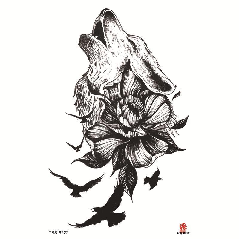 Wasserdichtes Ganzarm Totemsymbol Tattoo Aufkleber Set