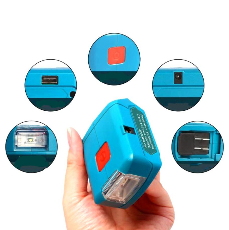 BL1021B Charger Working Lamp ML103 Portable LED Light Rechargeable Flashlight for Makita MT1015 12V 10.8V Li-ion Battery BL1041