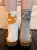 1 Pair Cartoon Pattern Women Men Unisex Couples Sports Socks Mid-Calf Socks Winter Holiday Gifts