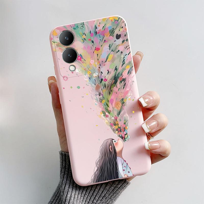 Custodia Per Vivo Y17 S Y17S Y16 Custodia Per Telefono Silicone Morbido Bella Farfalla Cover Posteriore Per VivoY17S Vivo Y 17S Y 16 Fundas Coque Capa