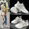 Sneakers Women's 2025 New Spring Women's Shoes Student Casual Shoes Lightweight Shock-absorbing Soft-soled Mesh Breathable Running Shoes