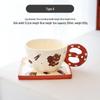 Changqi Artistic Cute Bread Series Ceramic Coffee Mug with Saucer