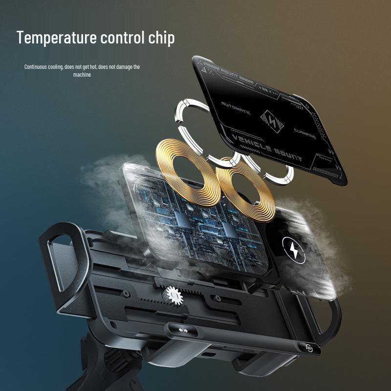 Foldable Screen Wireless Fast Charging Car Holder for Huawei & Samsung Z Fold 6