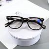 New Square Frame Reading Glasses Retro Printing Glasses Frame Men Women High-definition Presbyopia Glasses Farsighted Eyewear