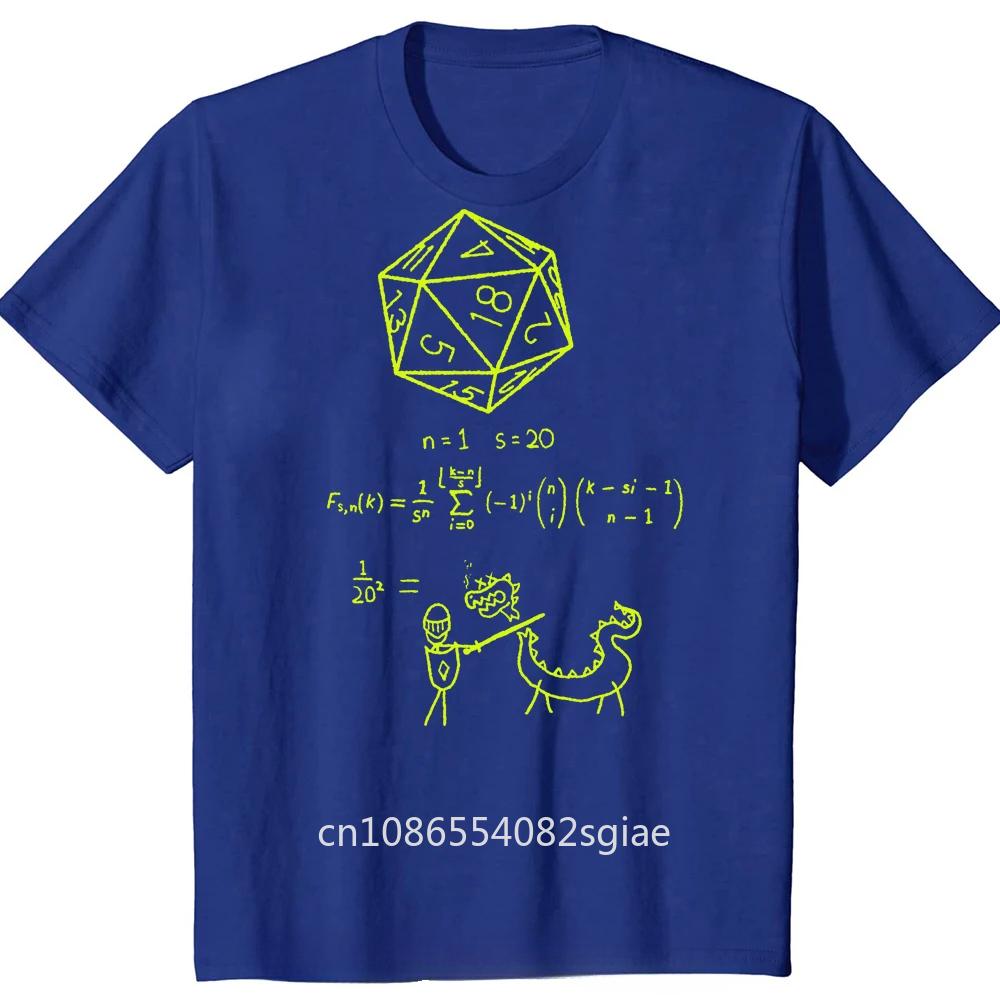 Novelty The Science of 20 Sided Dice T Shirts Graphic Cotton Streetwear Short Sleeve DND D20 Dungeon Gamer Dragon Dice T-shirt