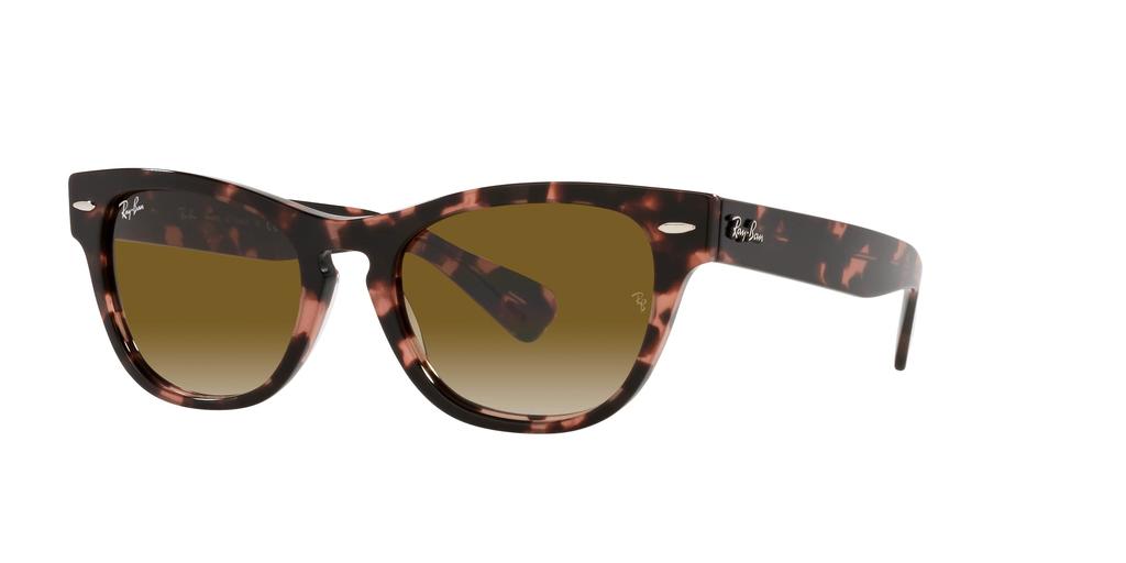 RB2201 Pink Gradient Brown Size 54 Ray-Ban Men's Sunglasses, 133451, Havana/Clear Lens,