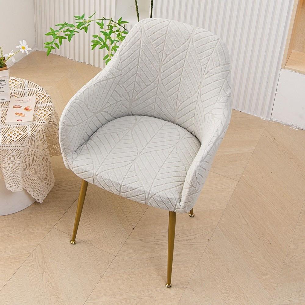 Anti-Scratch Design Dining Chair Slipcover Stretch Fabric Curved Chair Cover  For Kitchen Chairs
