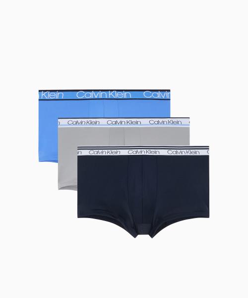 

[CK] Мужские трусы-боксеры Micro Variety WB с низкой посадкой 3 шт. NP2836OZUE [Доставка из Кореи] 100% Оригинал Dark Navy Blue Grey - S