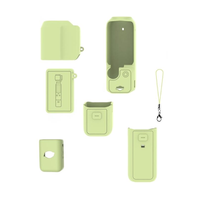 Flexible Silicone Case Skin for Pocket 3 Camera Cover Protector Precise Cutout and Enhanced Grip Suitable for Vloggers